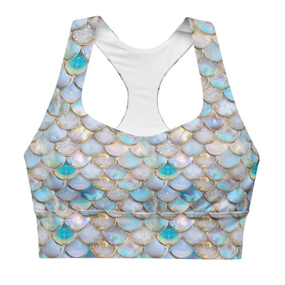 Salinity Swimwear Blue Lagoon Mermaid Eco Sports Bra Top Sports Top