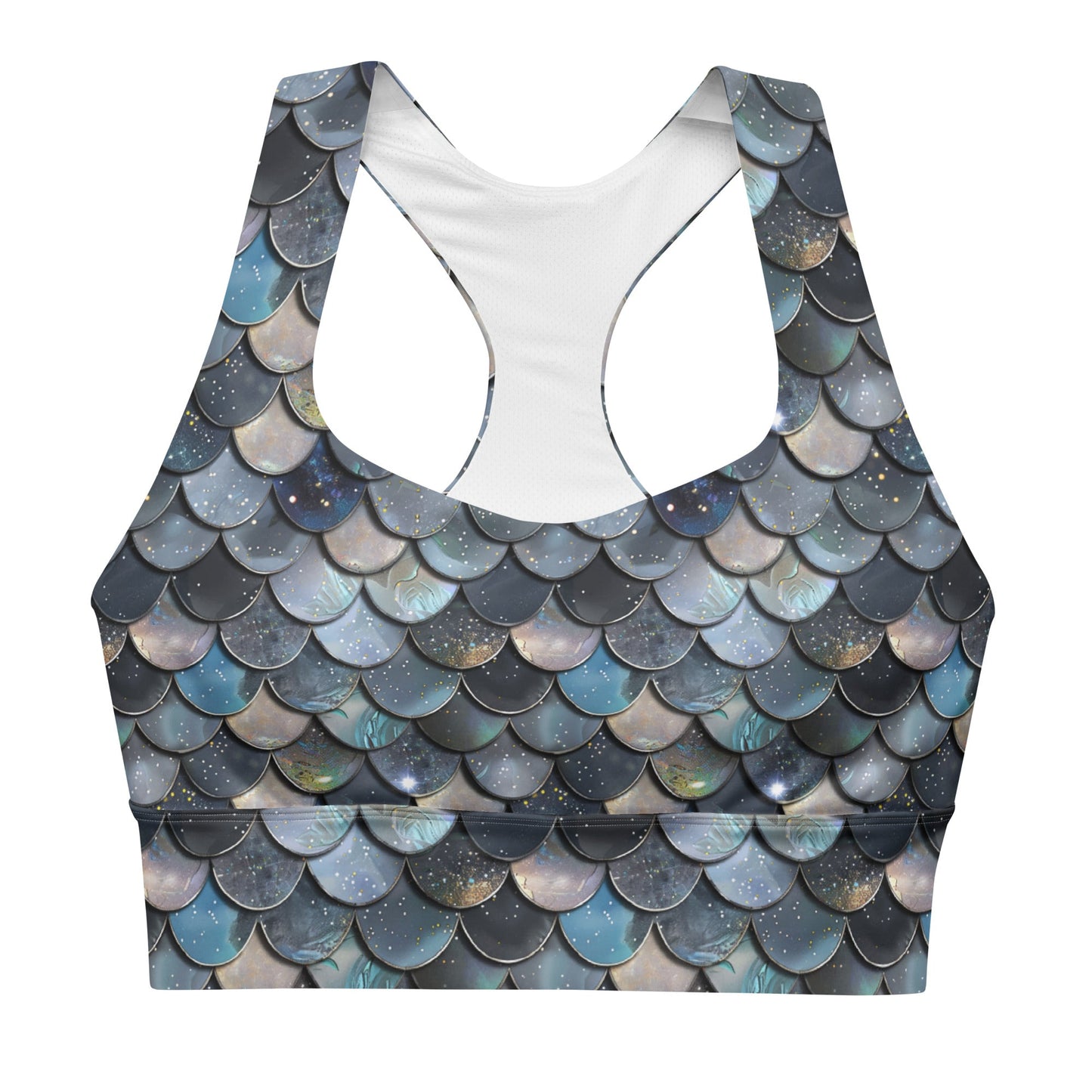 Salinity Swimwear Blue Lagoon Mermaid Eco Sports Bra Top Sports Top