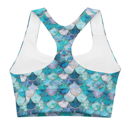 Salinity Swimwear Blue Lagoon Mermaid Eco Sports Bra Top Sports Top
