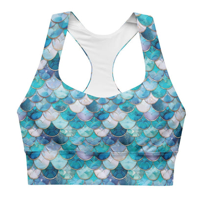 Salinity Swimwear Blue Lagoon Mermaid Eco Sports Bra Top Sports Top