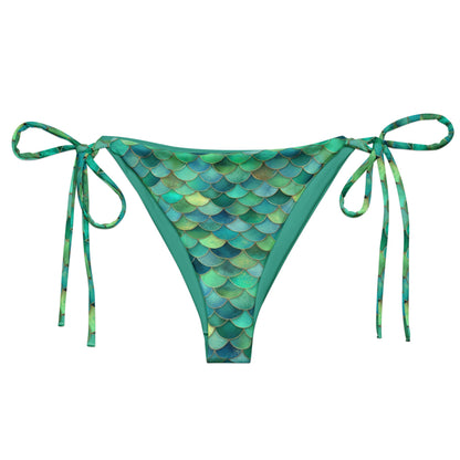 Salinity Swimwear Blue Lagoon Mermaid Eco String Bikini Bottom Bikini Bottom