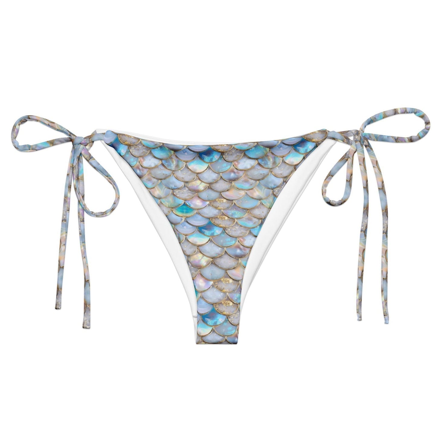 Salinity Swimwear Blue Lagoon Mermaid Eco String Bikini Bottom Bikini Bottom