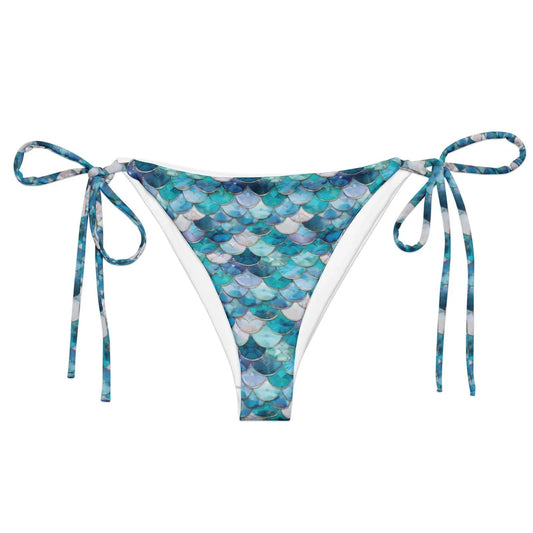Blue Lagoon Mermaid Eco String Bikini Bottom - Salinity Swimwear