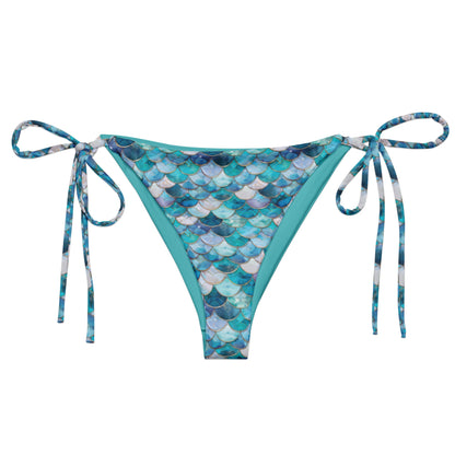 Salinity Swimwear Blue Lagoon Mermaid Eco String Bikini Bottom Bikini Bottom