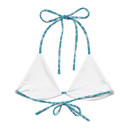 Blue Lagoon Mermaid Eco String Bikini Top - Salinity Swimwear