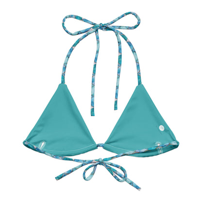 Salinity Swimwear Blue Lagoon Mermaid Eco String Bikini Top Bikini Top