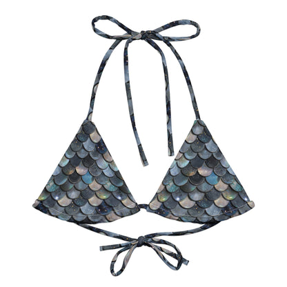 Salinity Swimwear Blue Lagoon Mermaid Eco String Bikini Top Bikini Top