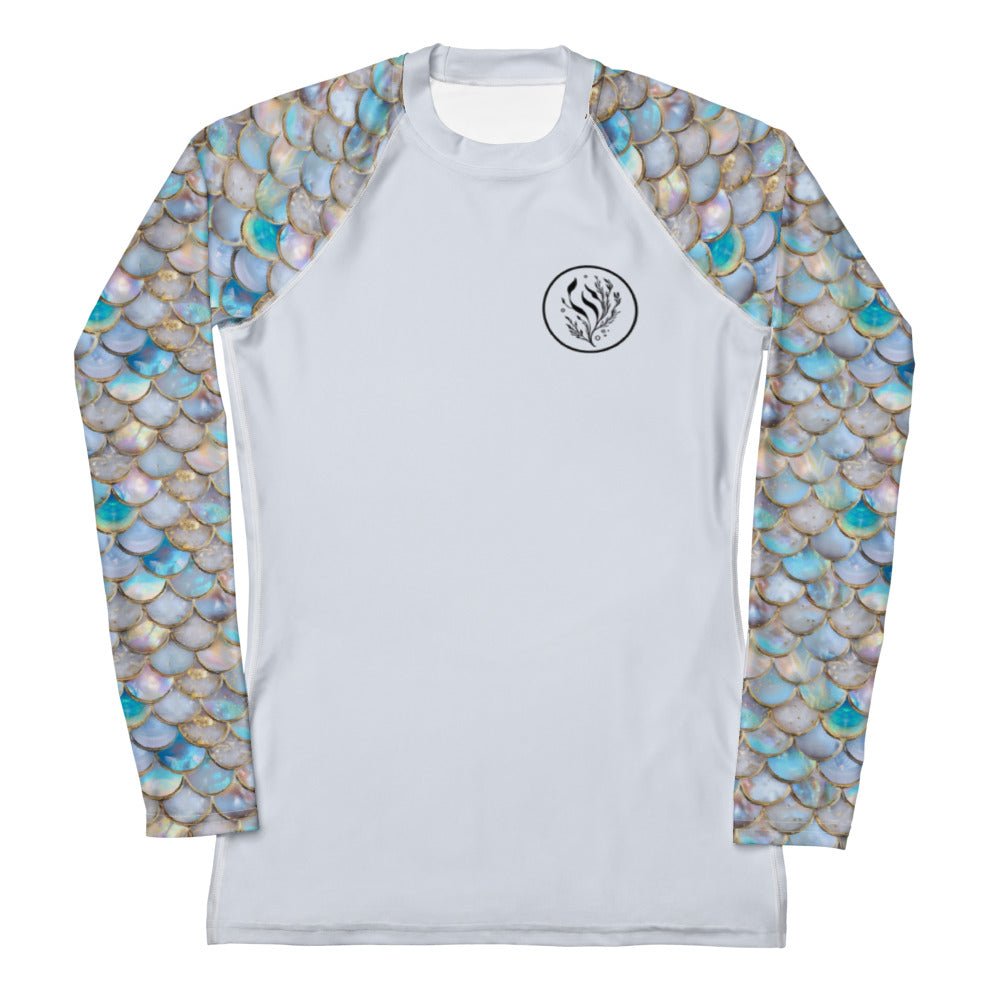 Salinity Swimwear Blue Lagoon Mermaid Women's Rash Guard Solid Rash Guard