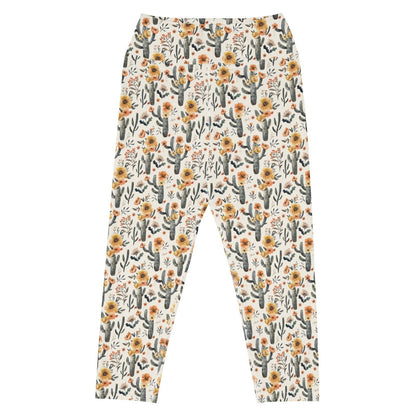 Salinity Swimwear Cactus Sunflower Capri Swim Leggings Capri Leggings