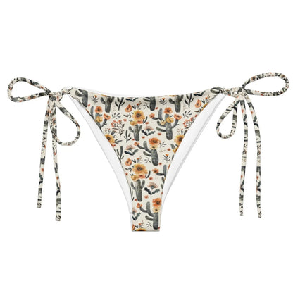 Cactus Sunflower Eco String Bikini Bottom - Salinity Swimwear