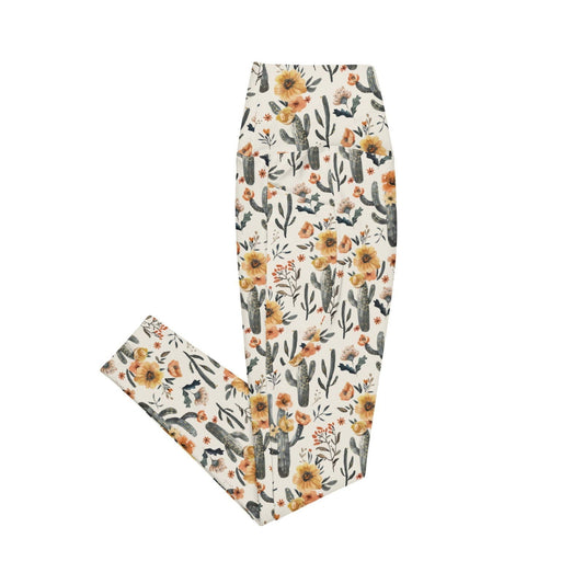 Salinity Swimwear Cactus Sunflower Eco Swim Leggings With Pockets Leggings