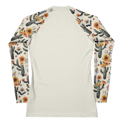 Salinity Swimwear Cactus Sunflower Women's Rash Guard Solid Rash Guard