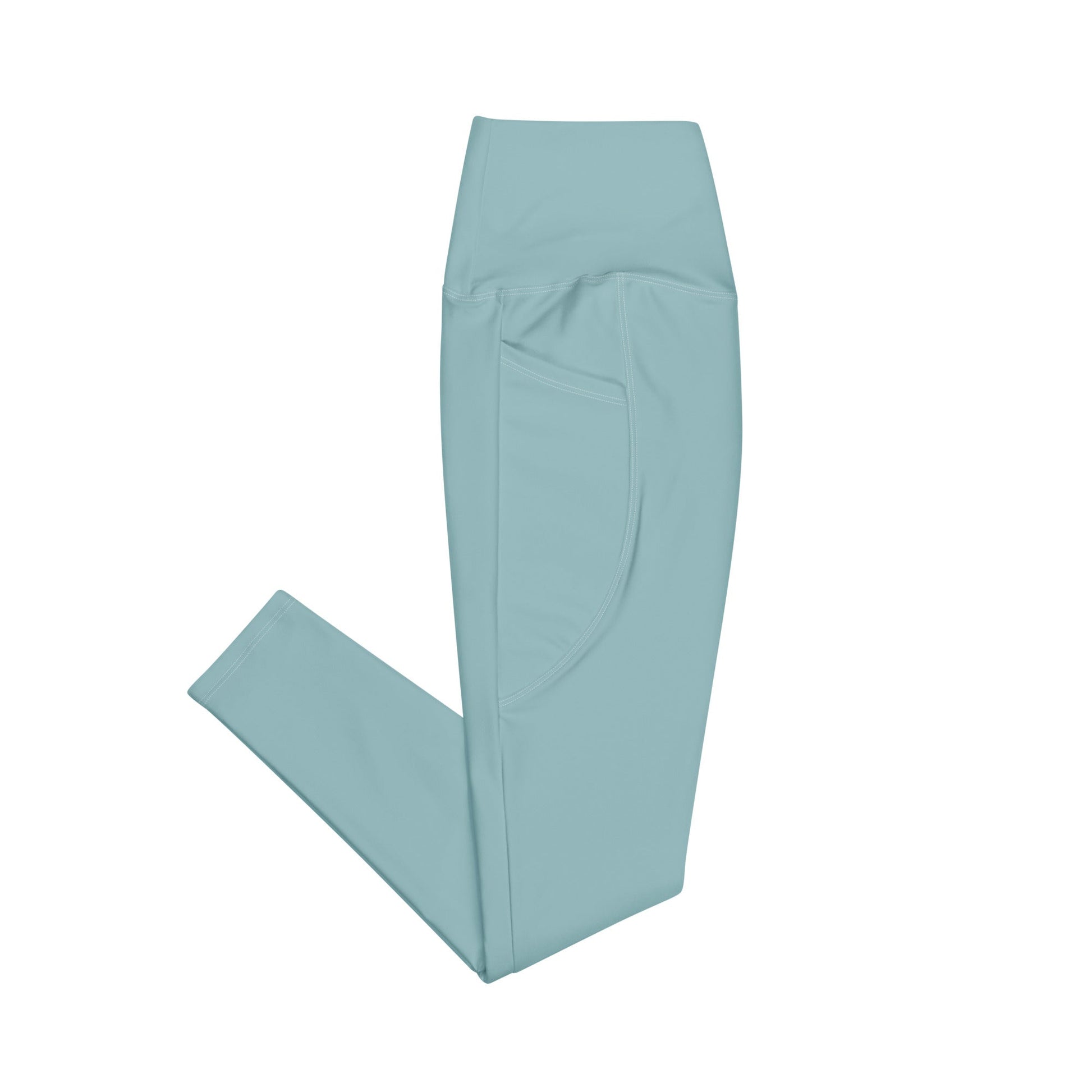 Salinity Swimwear Caribbean Blue Eco Swim Leggings With Pockets Leggings