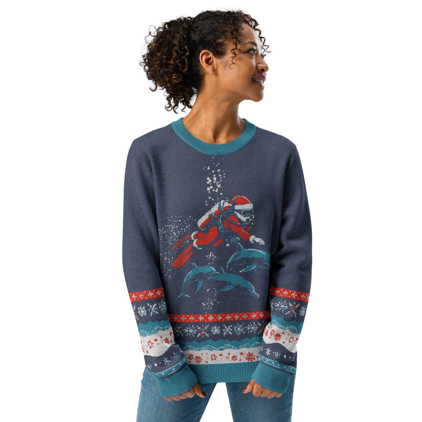 Extra-Soft Ugly Scuba Santa Sweater