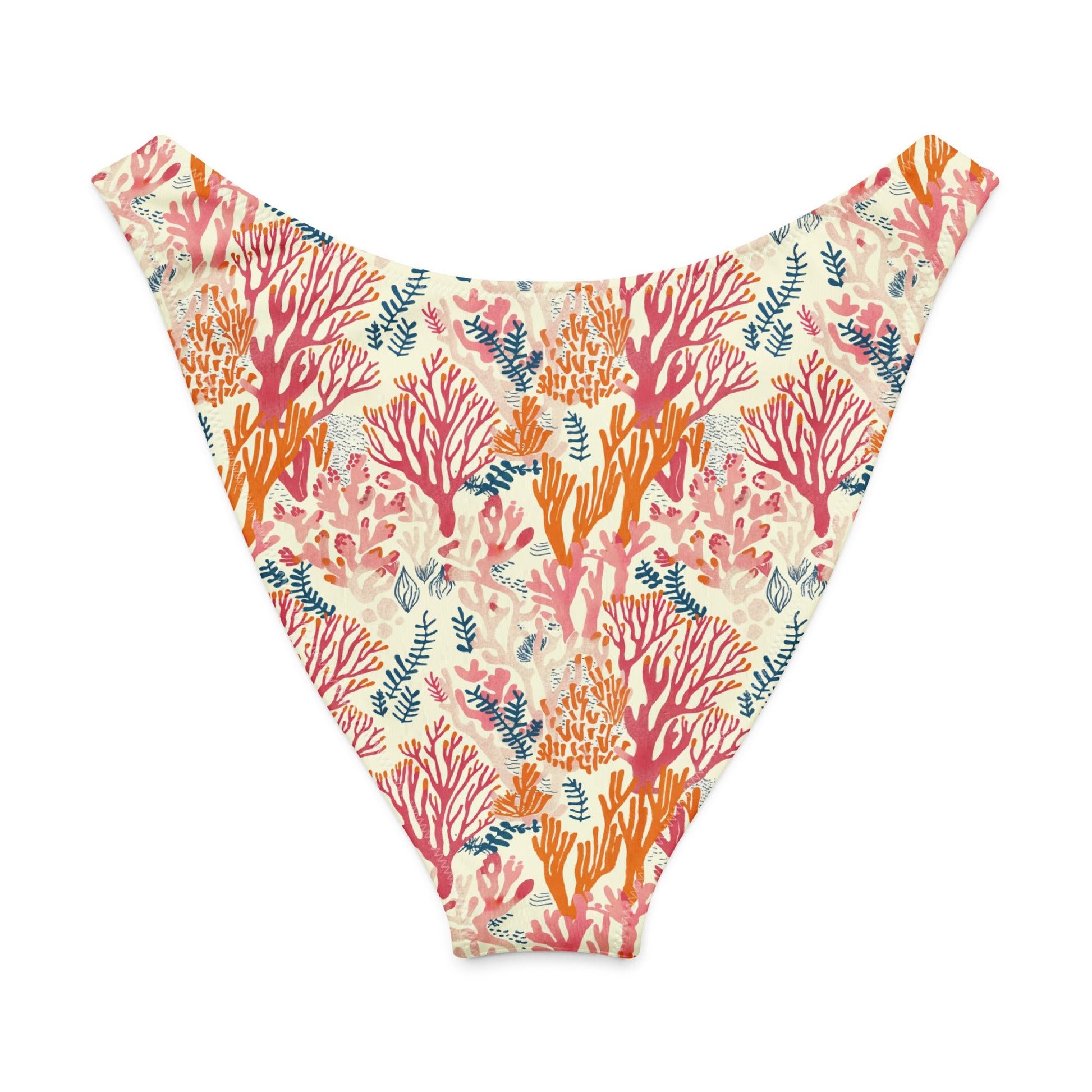 Salinity Swimwear Coral Reef Eco High - Leg Cheeky Bikini Bottom Bikini Bottom