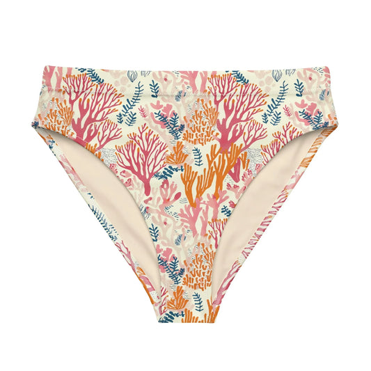 Salinity Swimwear Coral Reef Eco High - Waisted Bikini Bottom Bikini Bottom