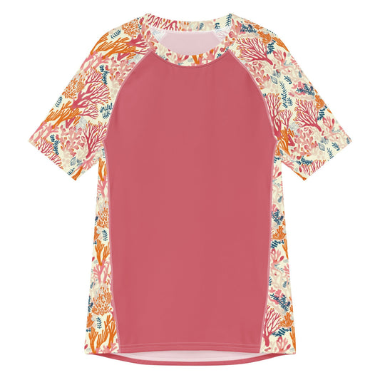 Salinity Swimwear Coral Reef Men’s Short Sleeve Swim Shirt Rash Guard