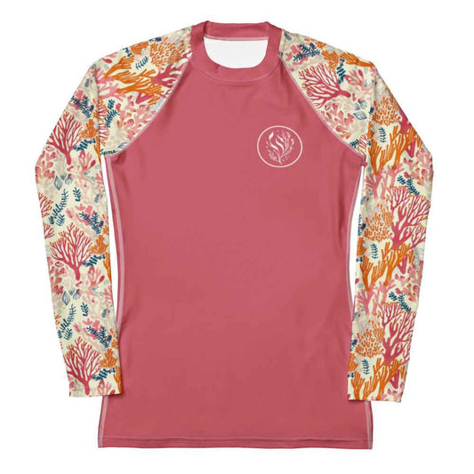 Salinity Swimwear Coral Reef Women's Rash Guard Solid Rash Guard