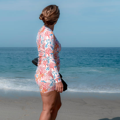 Salinity Swimwear Coral Reef Women's Rash Guard Rash Guard