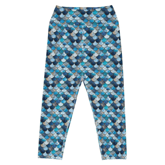 Deep Sea Sapphire Siren Capri Swim Leggings - Salinity Swimwear