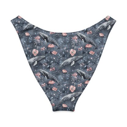 Salinity Swimwear Dusky Gray Whale Eco High - Leg Cheeky Bikini Bottom Bikini Bottom