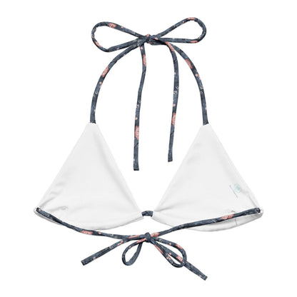Dusky Gray Whale Eco String Bikini Top - Salinity Swimwear