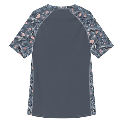 Dusky Gray Whale Men’s Short Sleeve Swim Shirt - Salinity Swimwear