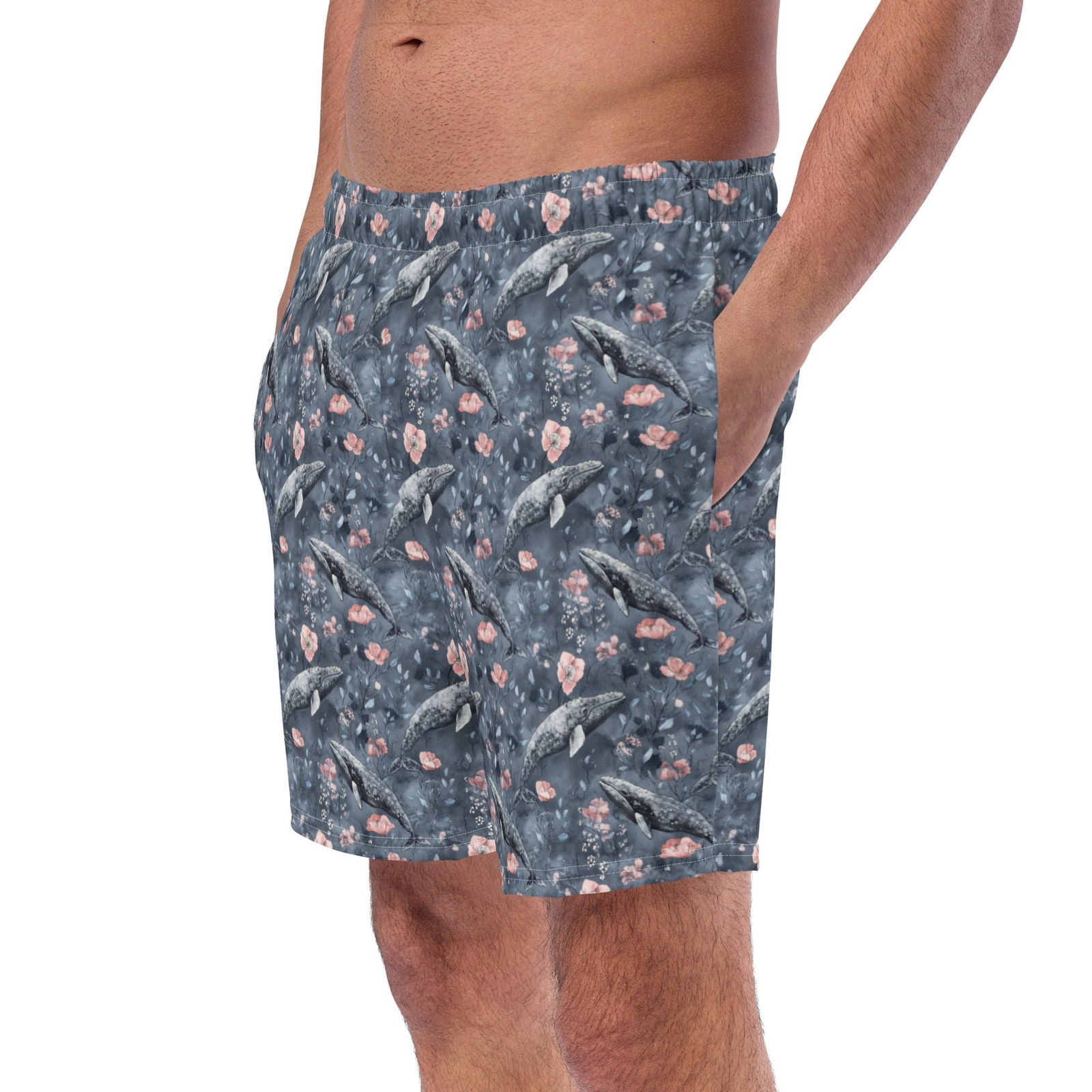 Dusky Gray Whale Men's Swim Trunks - Salinity Swimwear