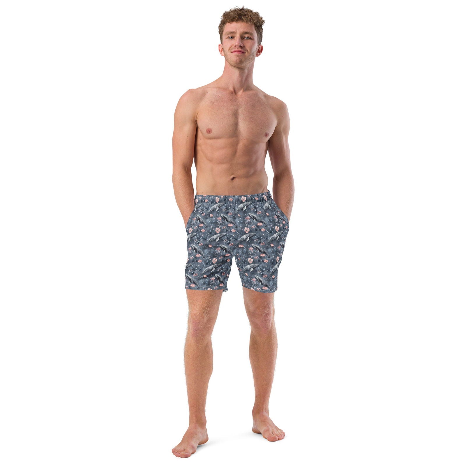 Dusky Gray Whale Men's Swim Trunks - Salinity Swimwear