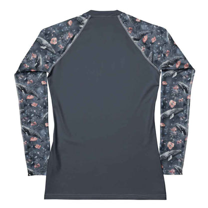 Salinity Swimwear Dusky Gray Whale Women's Rash Guard Solid Rash Guard