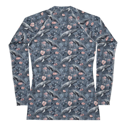 Dusky Gray Whale Women's Rash Guard - Salinity Swimwear
