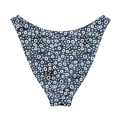 Salinity Swimwear Eagle Ray Spots Eco High - Leg Cheeky Bikini Bottom Bikini Bottom