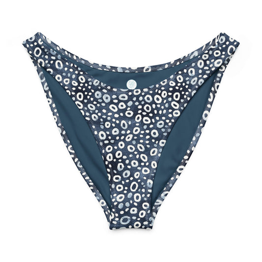 Salinity Swimwear Eagle Ray Spots Eco High - Leg Cheeky Bikini Bottom Bikini Bottom