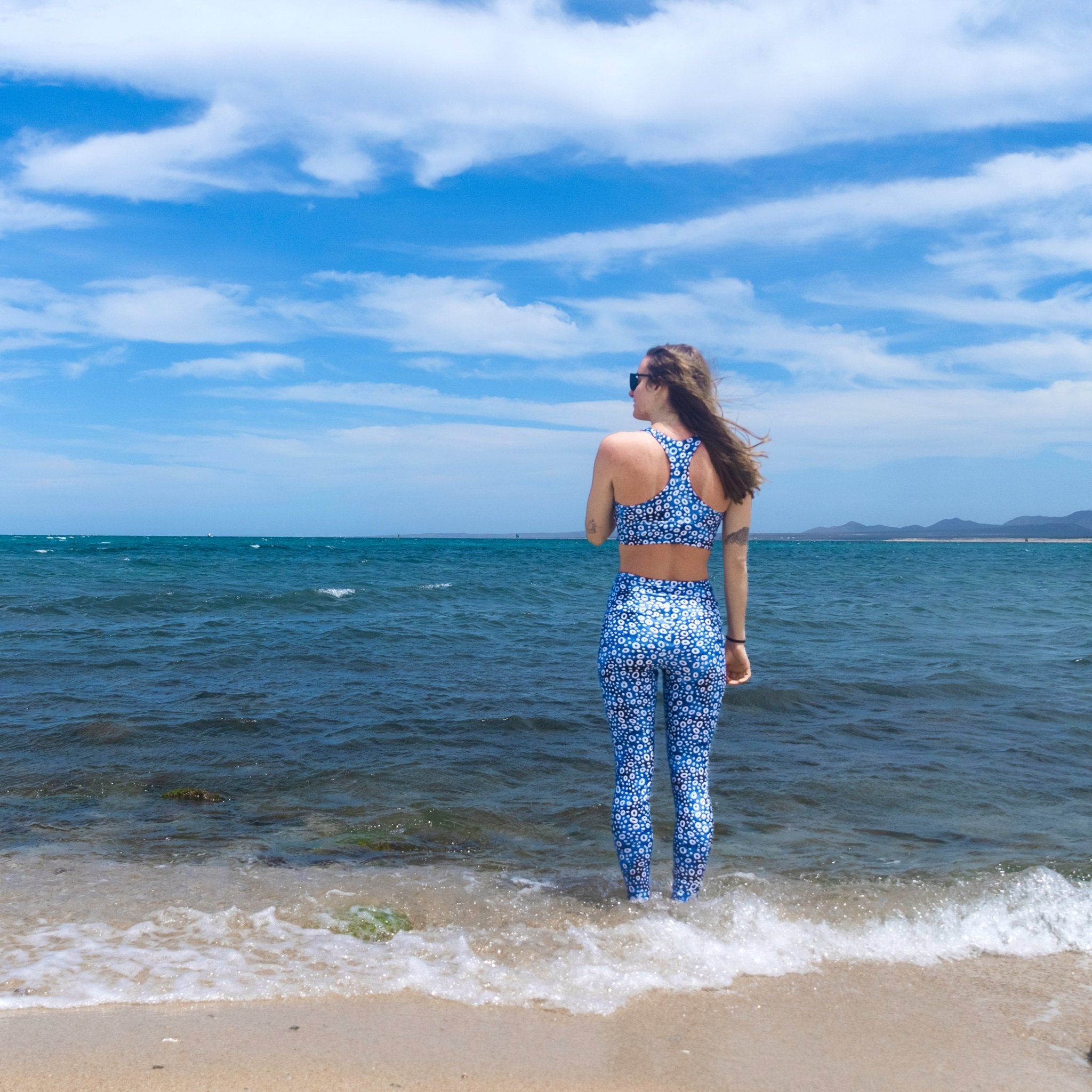 Salinity Swimwear Eagle Ray Spots Eco Swim Leggings With Pockets Leggings