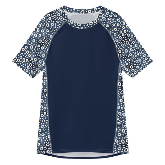 Salinity Swimwear Eagle Ray Spots Men’s Short Sleeve Swim Shirt Rash Guard