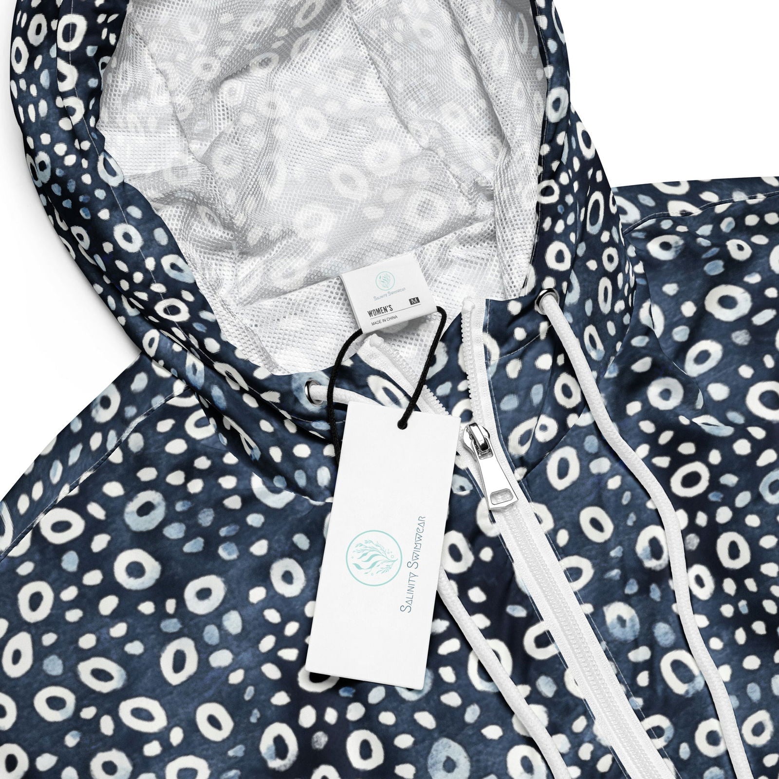 Eagle Ray Spots Women’s Cropped Windbreaker - Salinity Swimwear