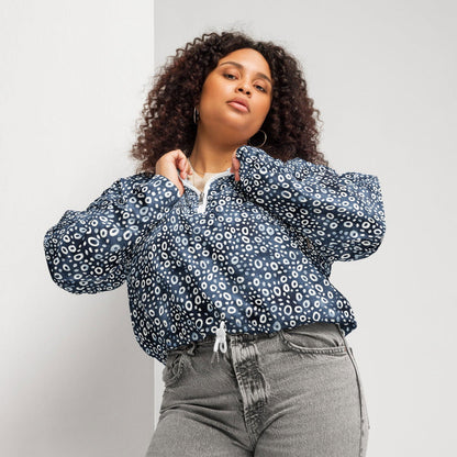 Eagle Ray Spots Women’s Cropped Windbreaker - Salinity Swimwear