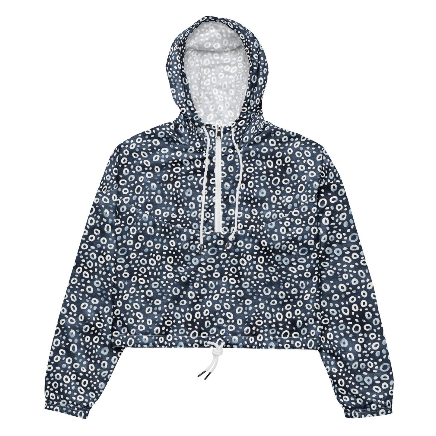 Eagle Ray Spots Women’s Cropped Windbreaker - Salinity Swimwear