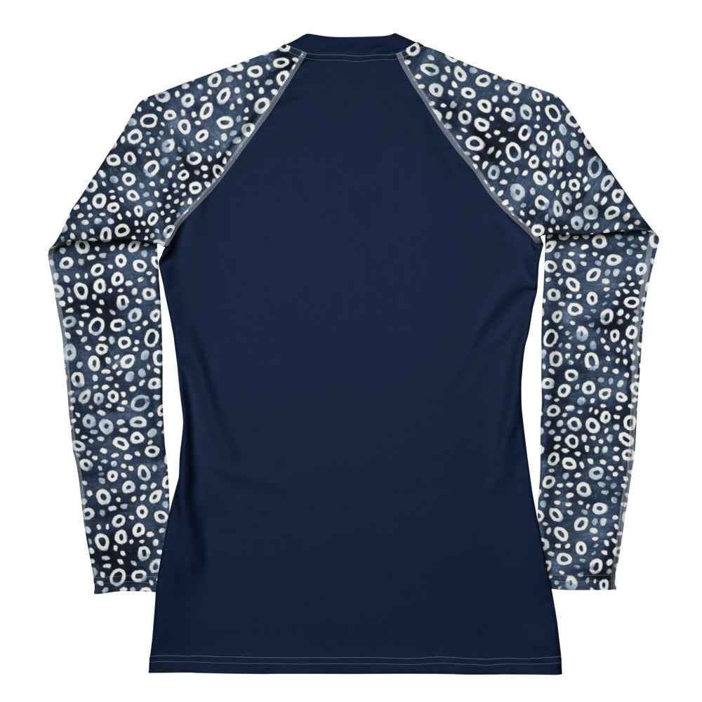 Salinity Swimwear Eagle Ray Spots Women's Rash Guard Solid Rash Guard