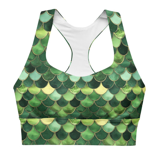 Emerald Siren Envy Eco Sports Bra Top - Salinity Swimwear