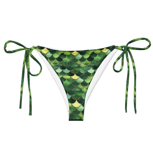 Emerald Siren Envy Eco String Bikini Bottom - Salinity Swimwear