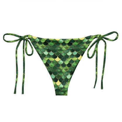 Emerald Siren Envy Eco String Bikini Bottom - Salinity Swimwear