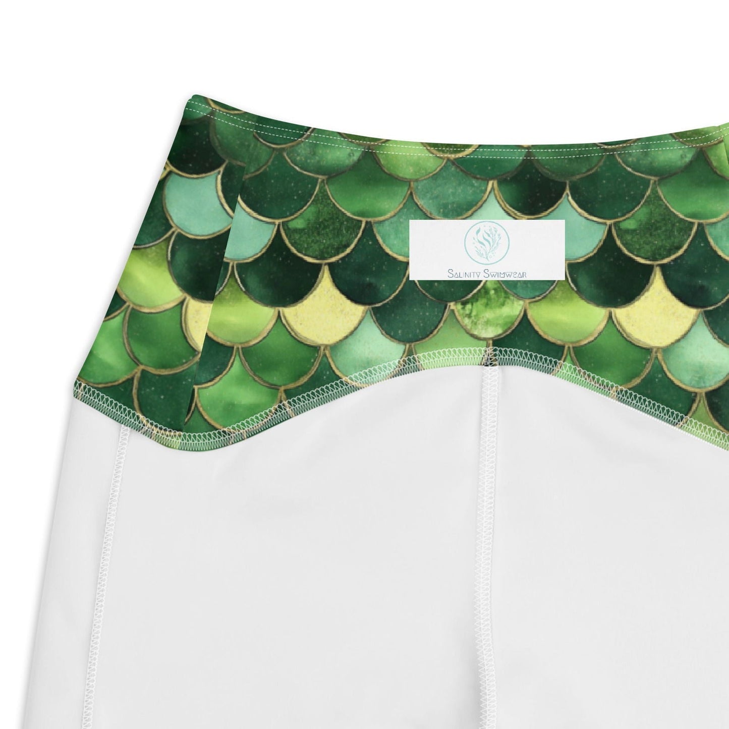Salinity Swimwear Emerald Siren Envy Eco Swim Leggings With Pockets Leggings