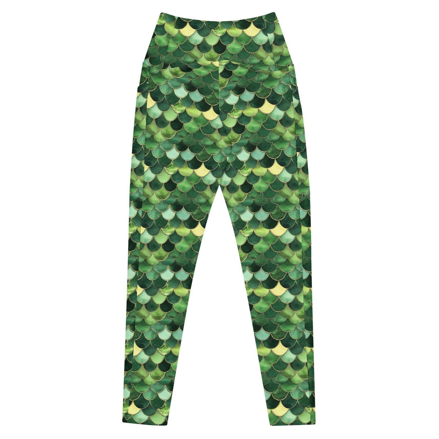 Salinity Swimwear Emerald Siren Envy Eco Swim Leggings With Pockets Leggings