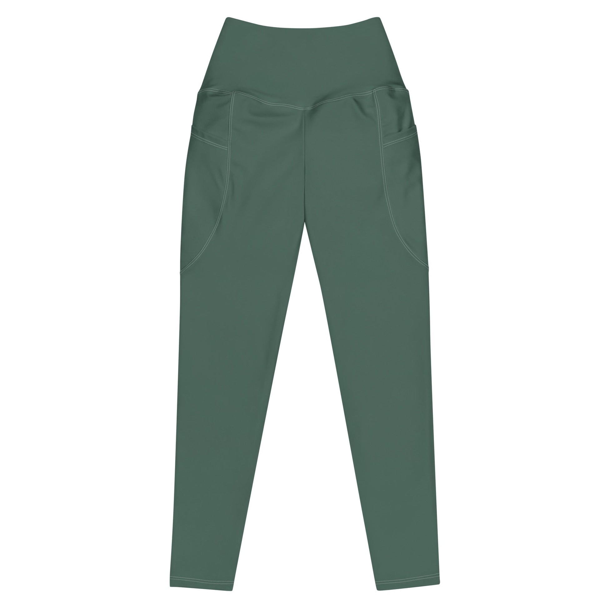 Salinity Swimwear Forest Green Eco Swim Leggings With Pockets Leggings