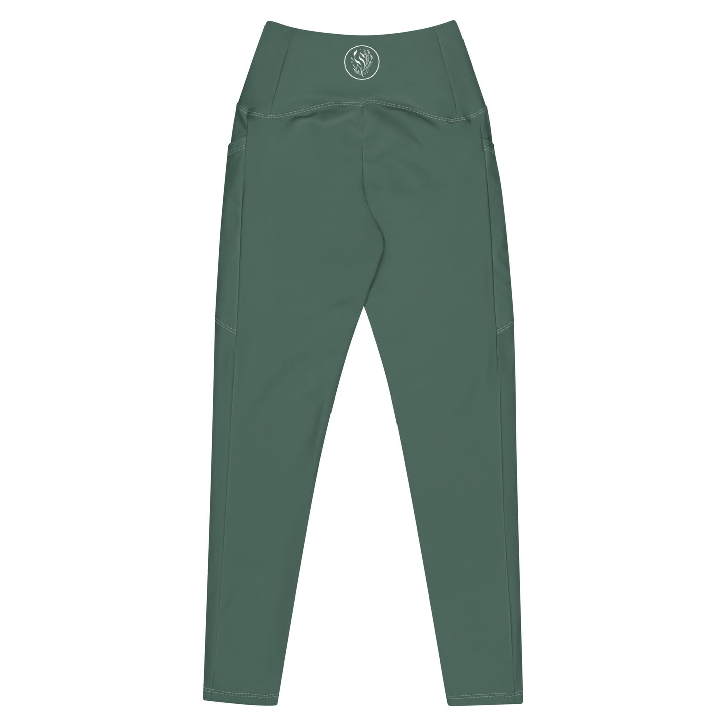 Salinity Swimwear Forest Green Eco Swim Leggings With Pockets Leggings