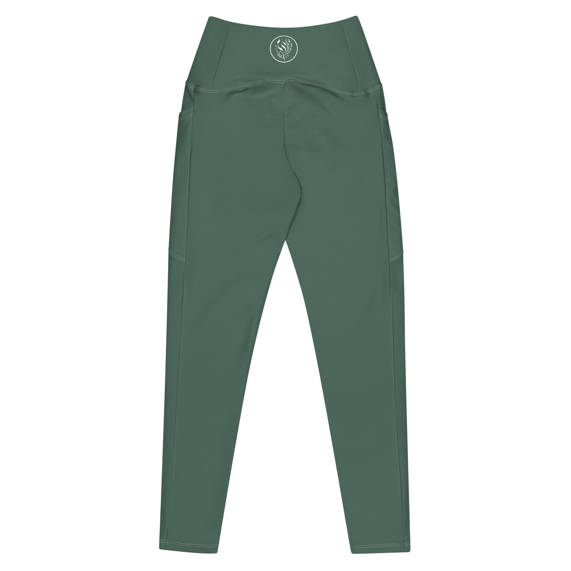 Salinity Swimwear Forest Green Eco Swim Leggings With Pockets Leggings