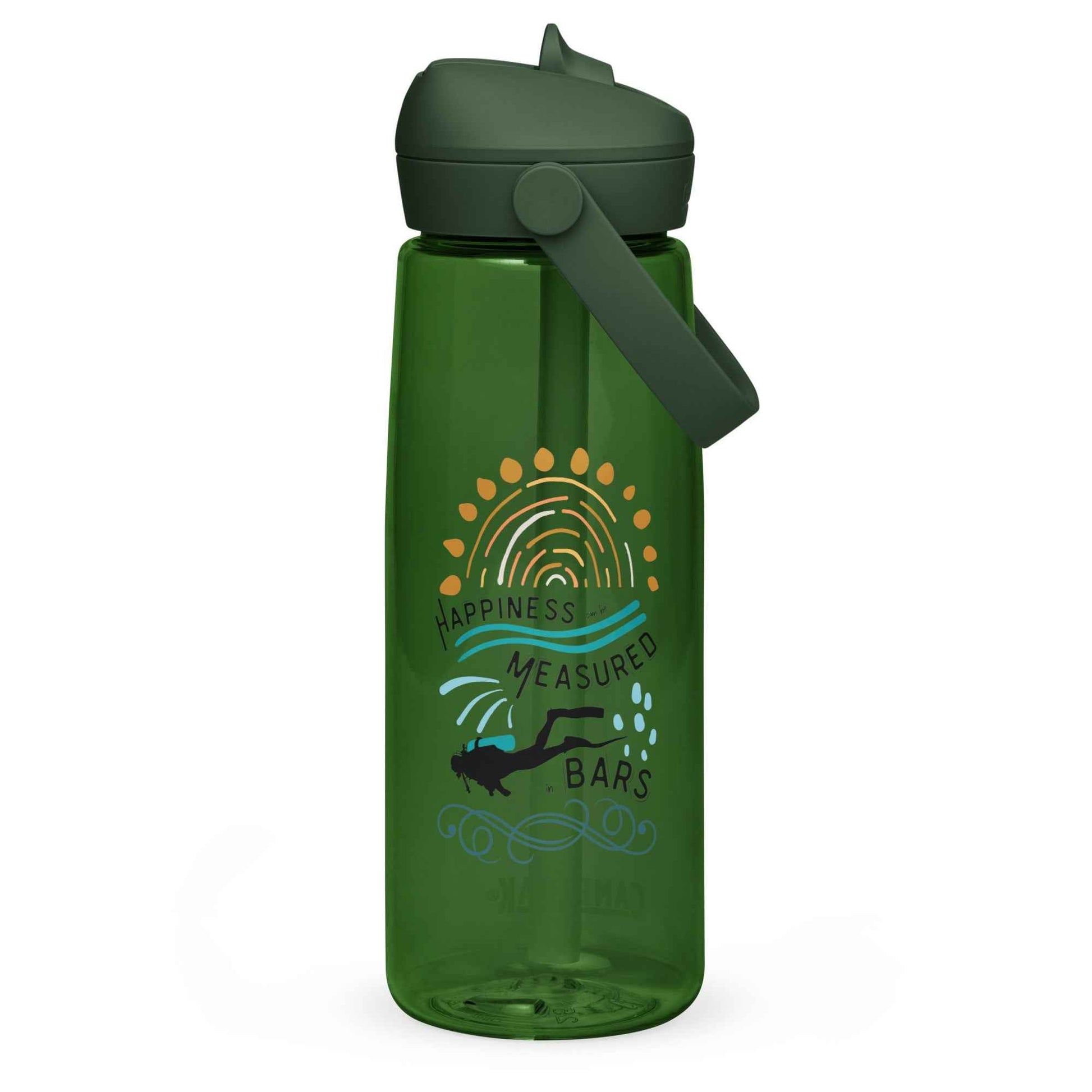 Salinity Swimwear Happiness Can Be Measured in Bars Resuable Waterbottle