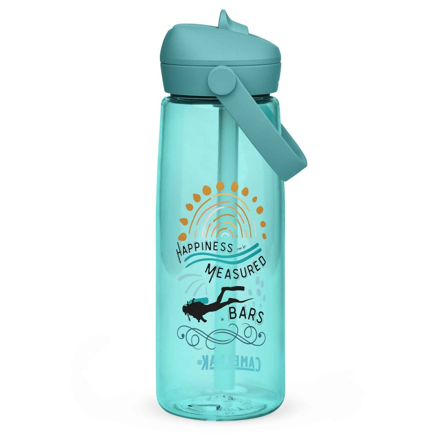 Salinity Swimwear Happiness Can Be Measured in Bars Resuable Waterbottle