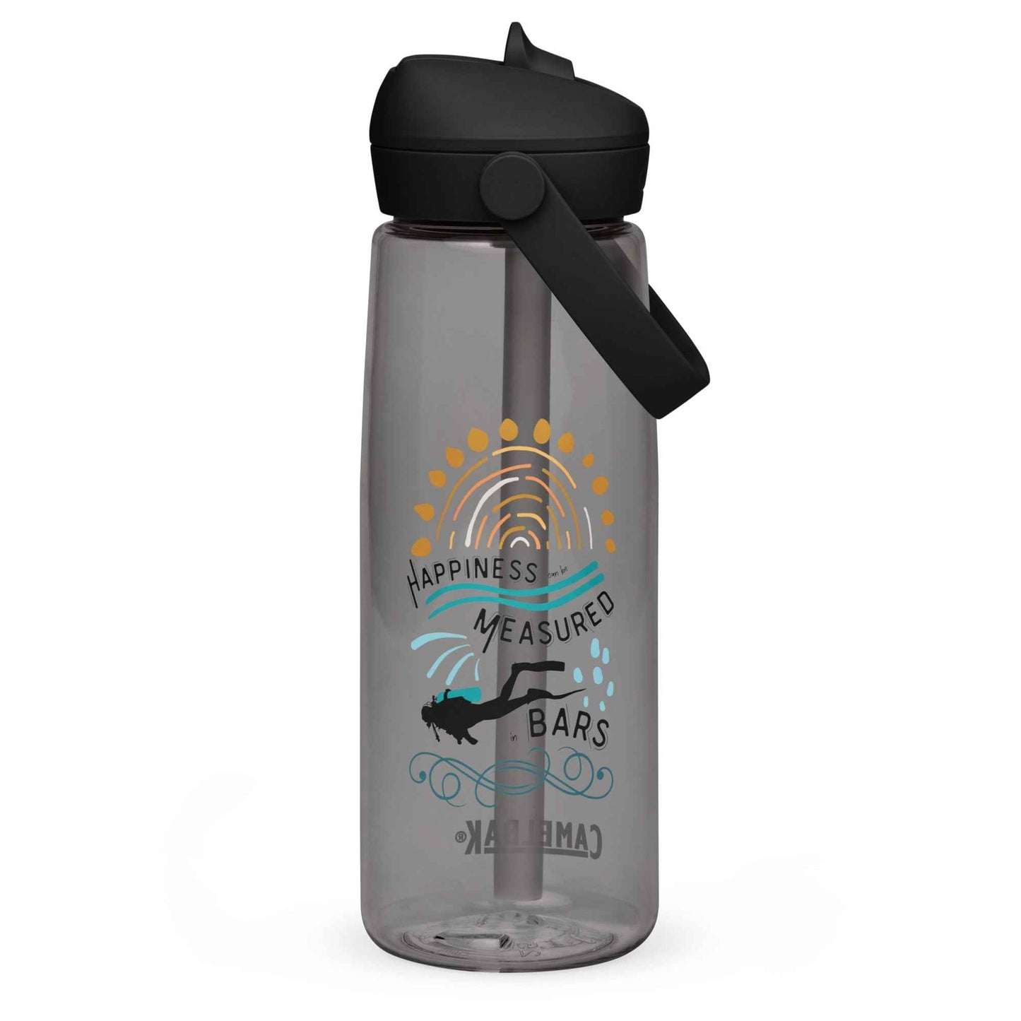 Salinity Swimwear Happiness Can Be Measured in Bars Resuable Waterbottle